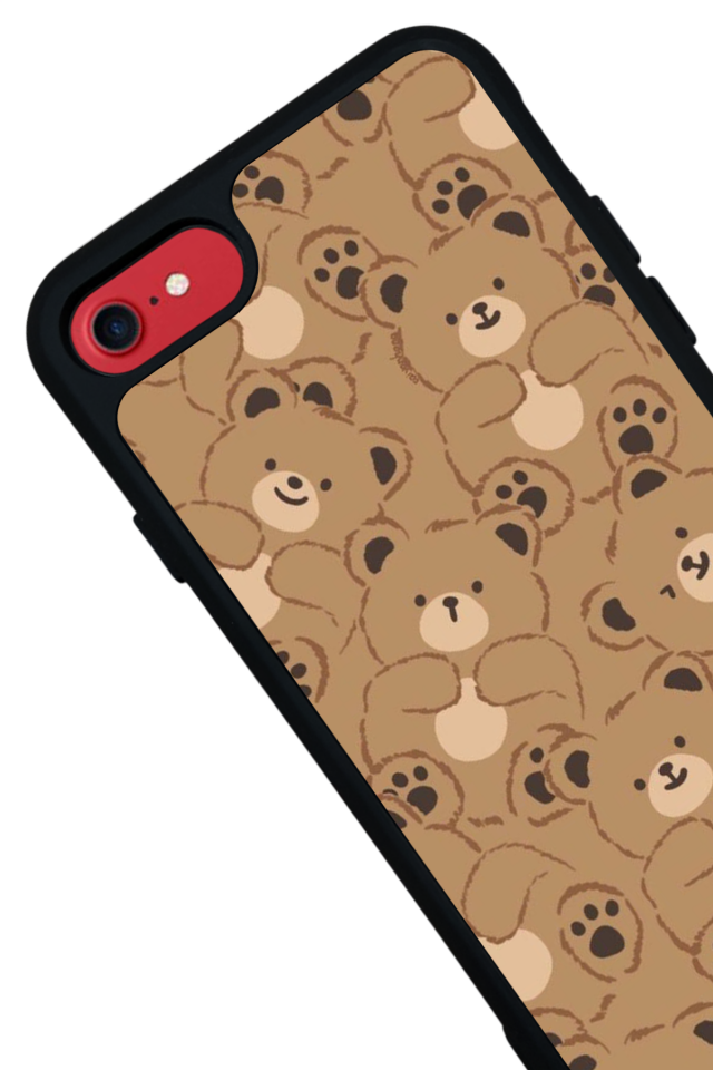 iPhone SE Uyumlu Ayı Tasarımlı Glossy Premium Kılıf