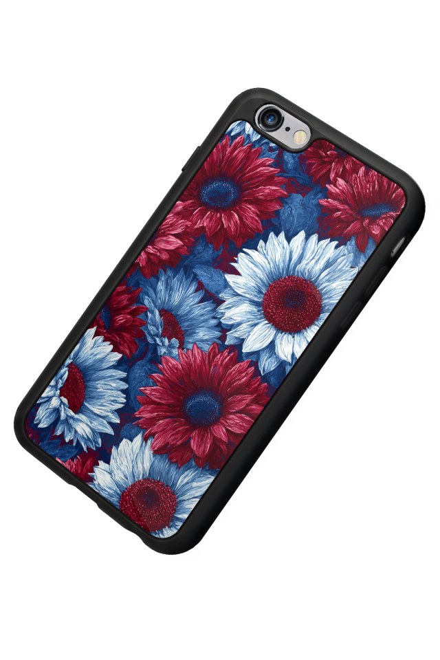 iPhone 6s Plus Uyumlu Cicek Tasarımlı Glossy Premium Kılıf