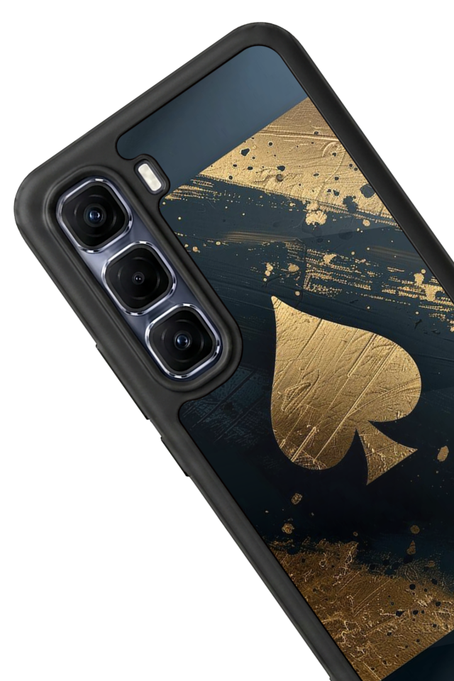 Infinix Hot 60 Pro Plus Uyumlu Kart Tasarımlı Glossy Premium Kılıf