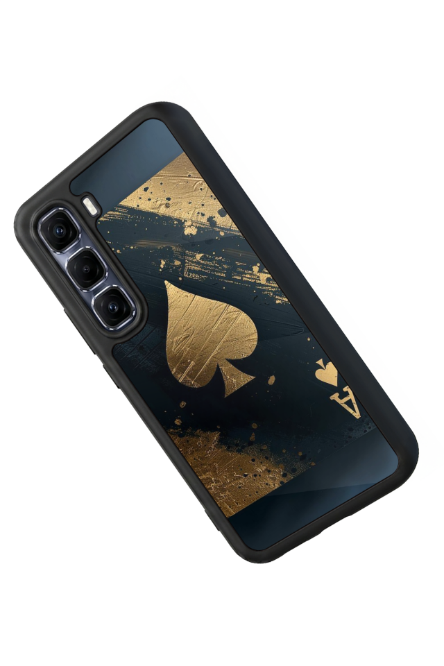 Infinix Hot 60 Pro Plus Uyumlu Kart Tasarımlı Glossy Premium Kılıf