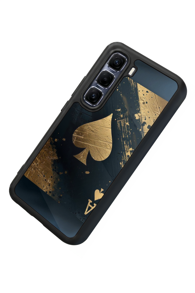 Infinix Hot 60 Pro Plus Uyumlu Kart Tasarımlı Glossy Premium Kılıf