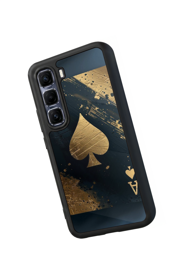 Infinix Hot 60 Pro Plus Uyumlu Kart Tasarımlı Glossy Premium Kılıf
