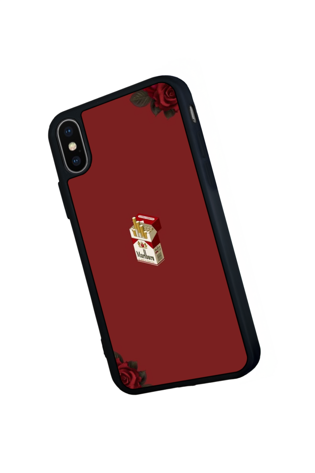 iPhone X/ XS Uyumlu Kirmizi Tasarımlı Glossy Premium Kılıf