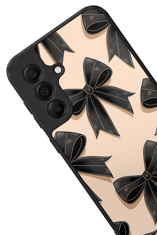 Samsung Galaxy A17 Uyumlu Kurdele Tasarımlı Glossy Premium Kılıf