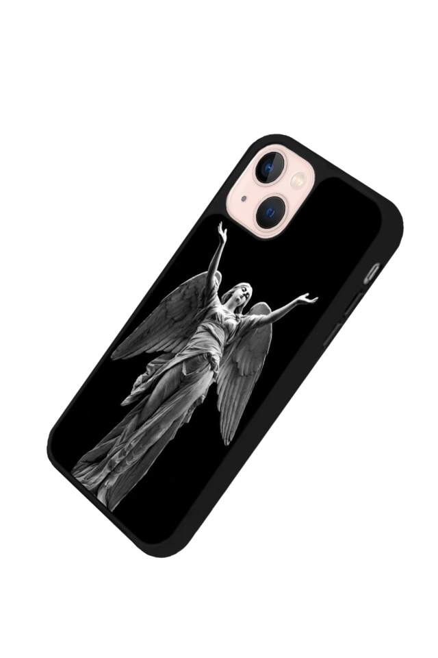 iPhone 15 Uyumlu Melek Tasarımlı Glossy Premium Kılıf