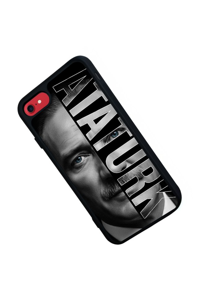 iPhone 8 Uyumlu Mustafa Kemal Ataturk Tasarımlı Glossy Premium Kılıf