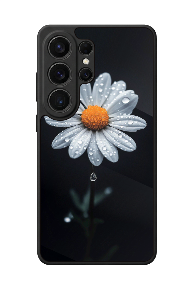 Samsung Galaxy S26 Ultra Uyumlu Papatya Tasarımlı Glossy Premium Kılıf