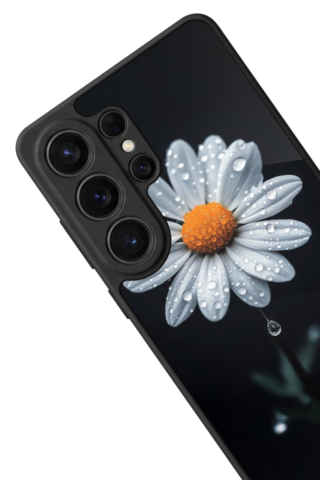 Samsung Galaxy S26 Ultra Uyumlu Papatya Tasarımlı Glossy Premium Kılıf