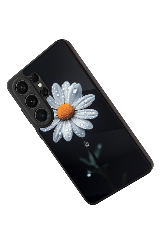 Samsung Galaxy S26 Ultra Uyumlu Papatya Tasarımlı Glossy Premium Kılıf