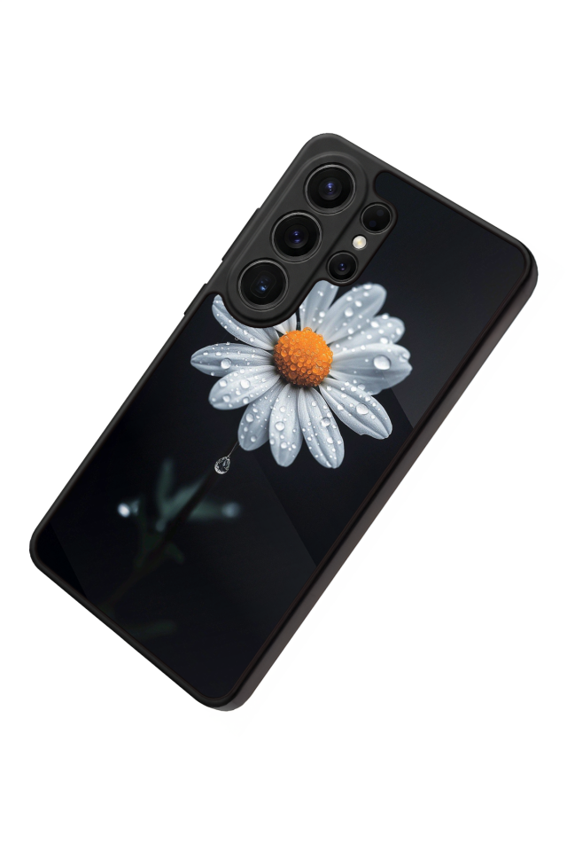 Samsung Galaxy S26 Ultra Uyumlu Papatya Tasarımlı Glossy Premium Kılıf