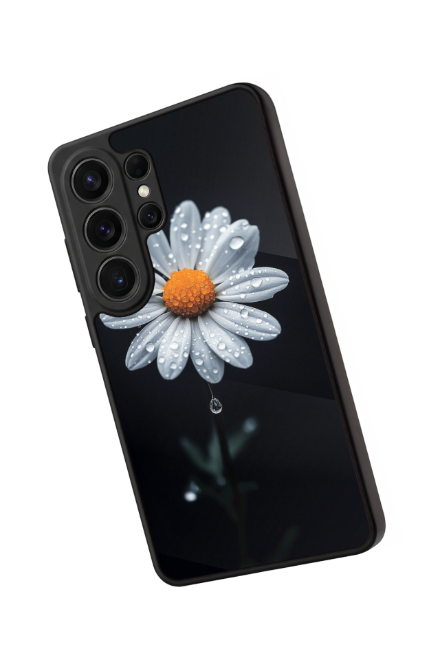 Samsung Galaxy S26 Ultra Uyumlu Papatya Tasarımlı Glossy Premium Kılıf