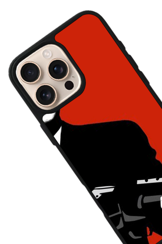 iPhone 15 Pro Uyumlu Scarface Tasarımlı Glossy Premium Kılıf