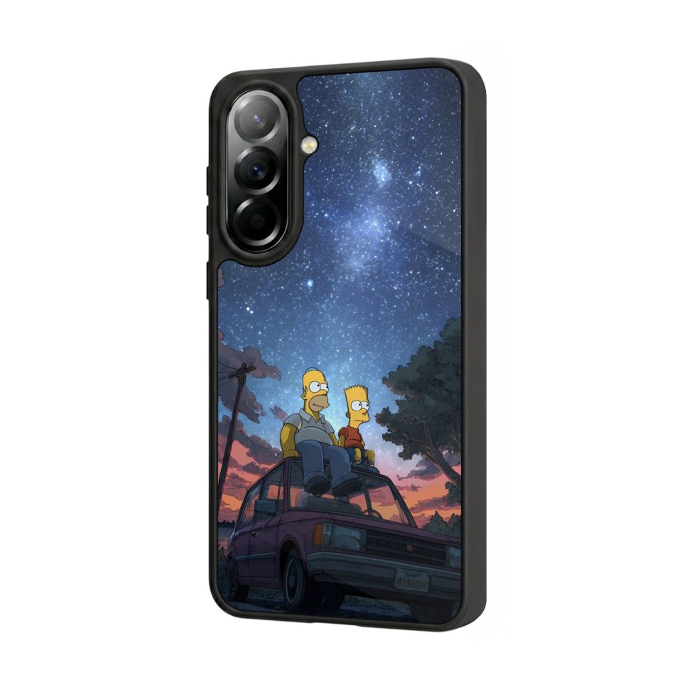 Samsung Galaxy A37 Uyumlu The Simpsons Tasarımlı Glossy Premium Kılıf