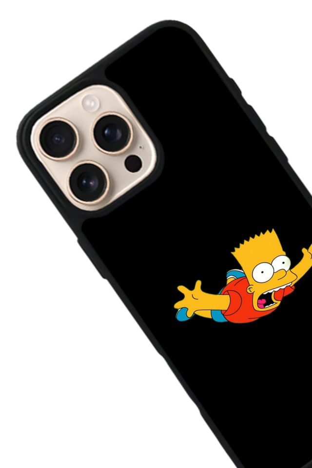 iPhone 14 Pro Uyumlu The Simpsons Tasarımlı Glossy Premium Kılıf
