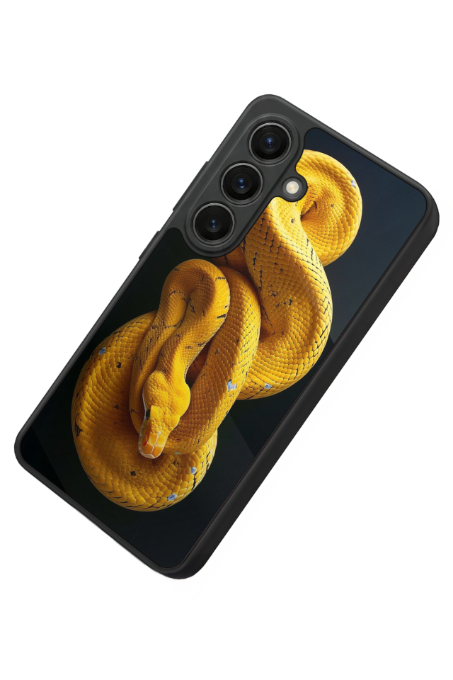 Samsung Galaxy S26 Uyumlu Yılan Tasarımlı Glossy Premium Kılıf