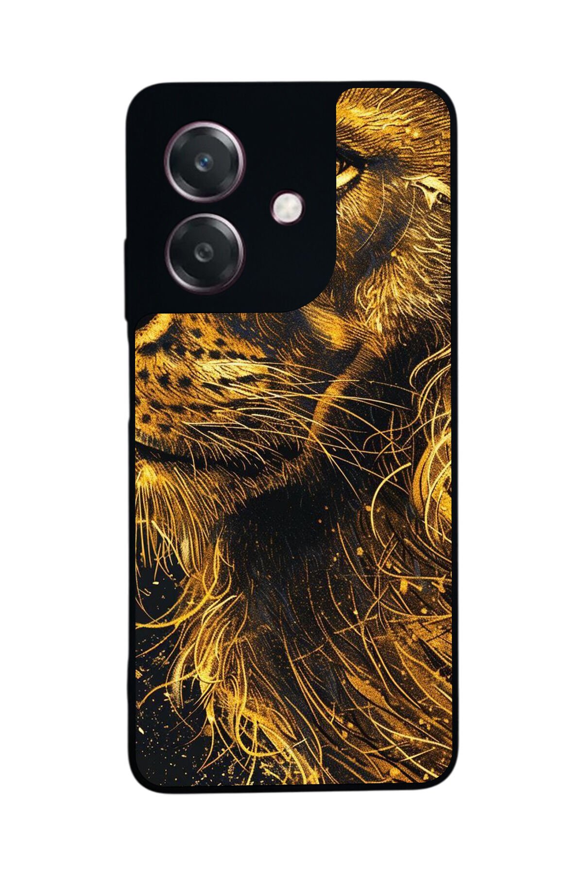 Oppo A3 5G Uyumlu Aslan Tasarımlı Glossy Premium Kılıf