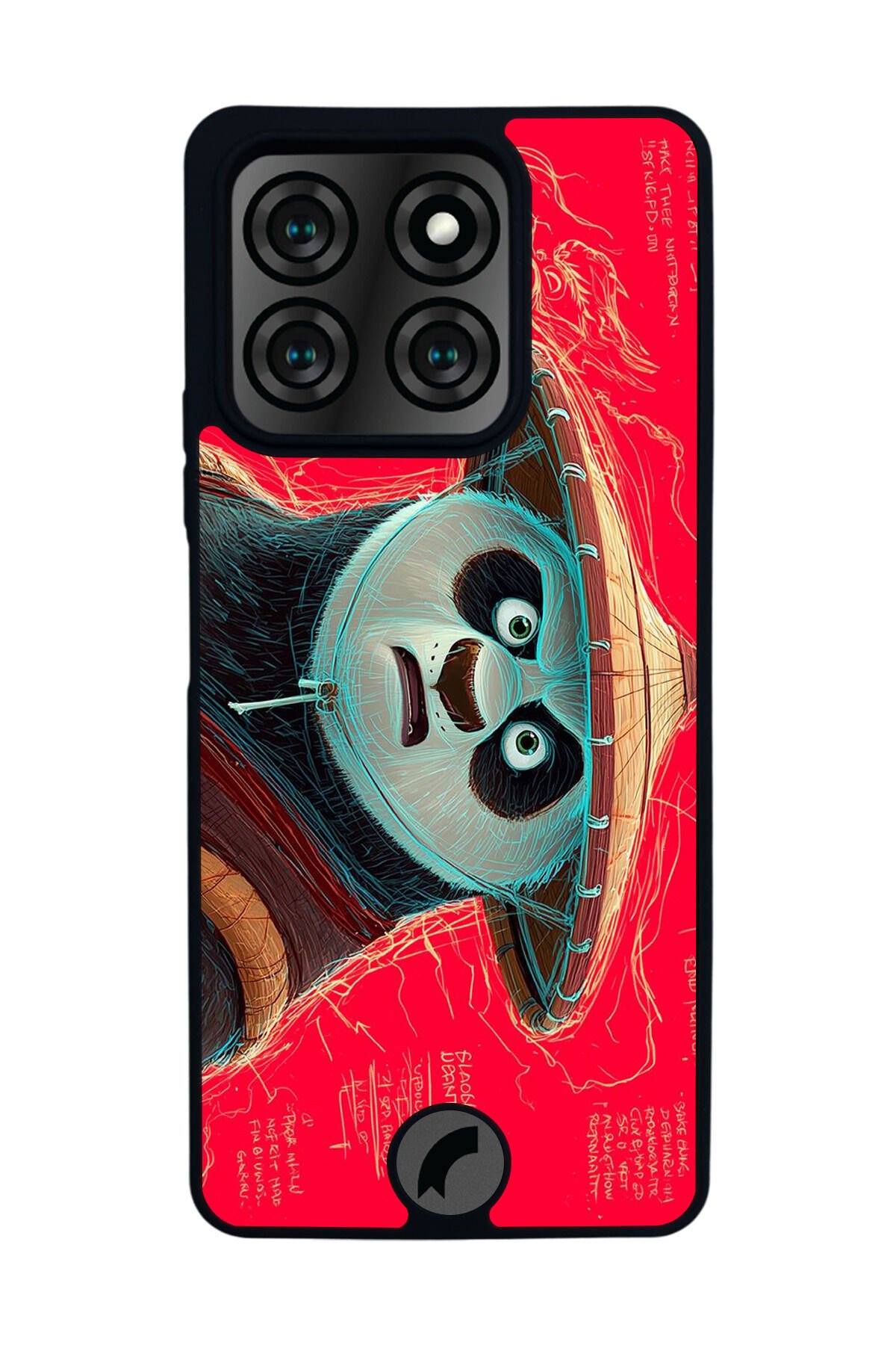 Reeder S71 Uyumlu Kung Fu Panda Tasarımlı Glossy Premium Kılıf