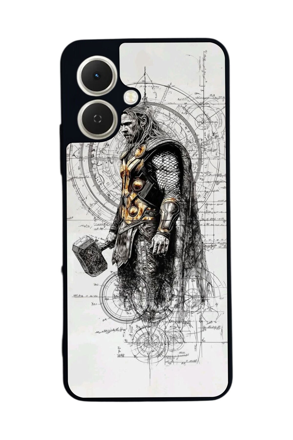 Tecno Spark GO 2 Uyumlu Thor Tasarımlı Glossy Premium Kılıf