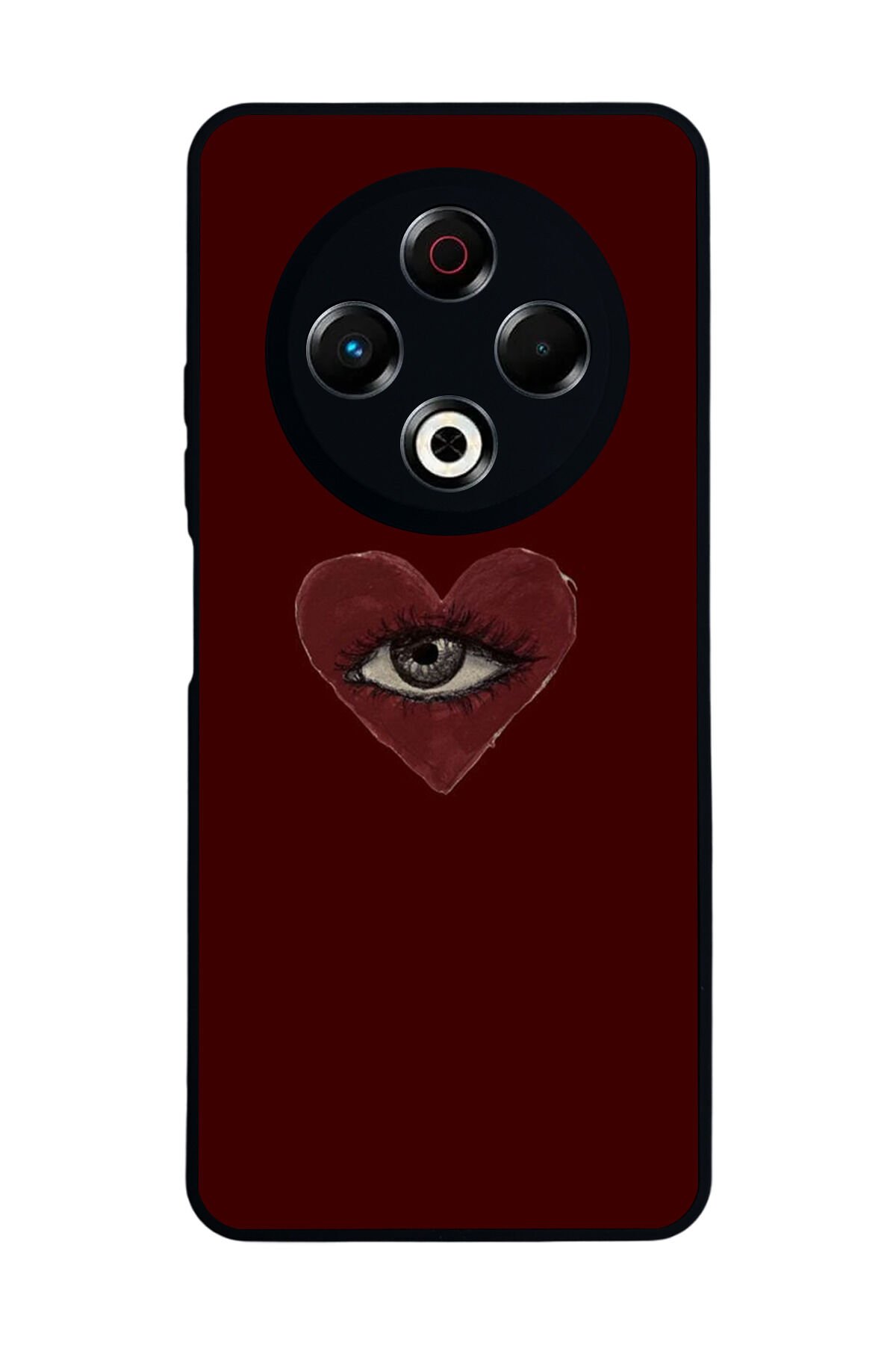 Tecno Spark 30 Uyumlu Kalp Love Tasarımlı Glossy Premium Kılıf