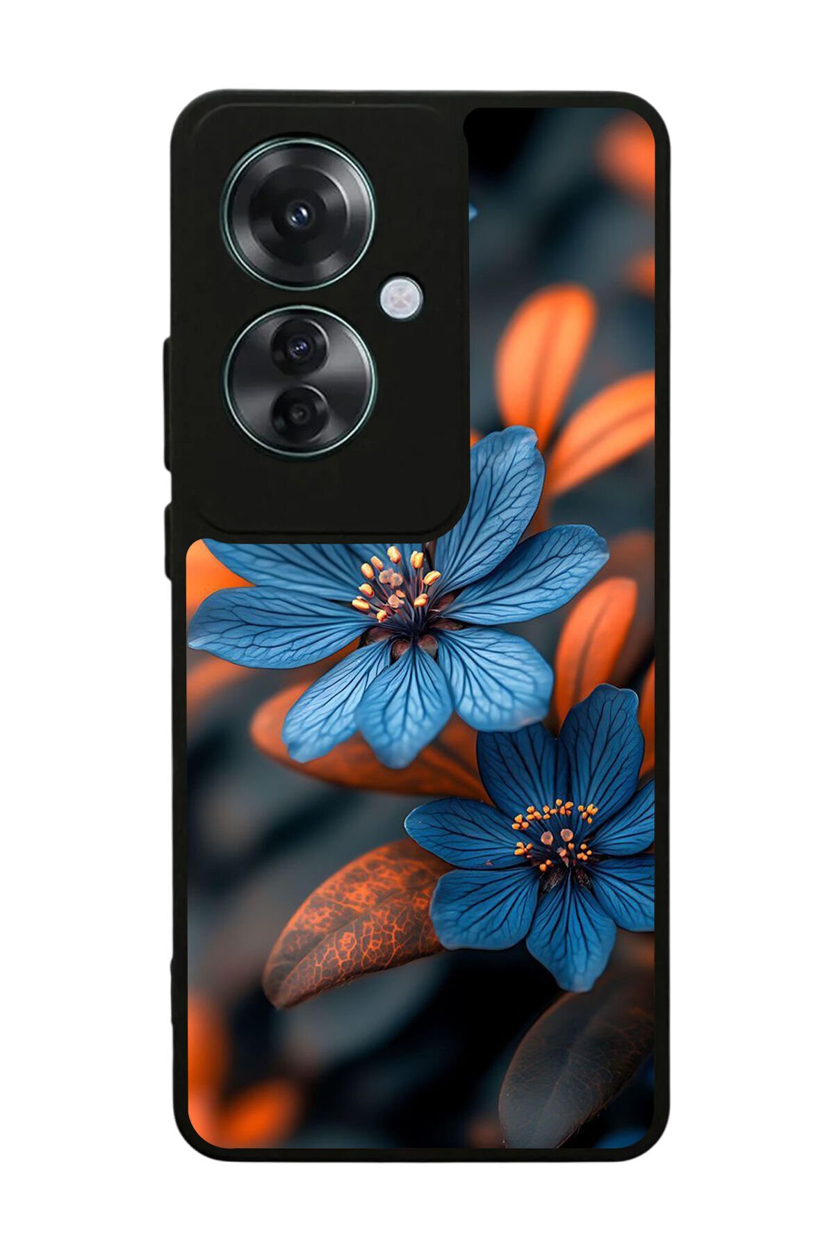Oppo Reno 11F Uyumlu Cicek Tasarımlı Glossy Premium Kılıf