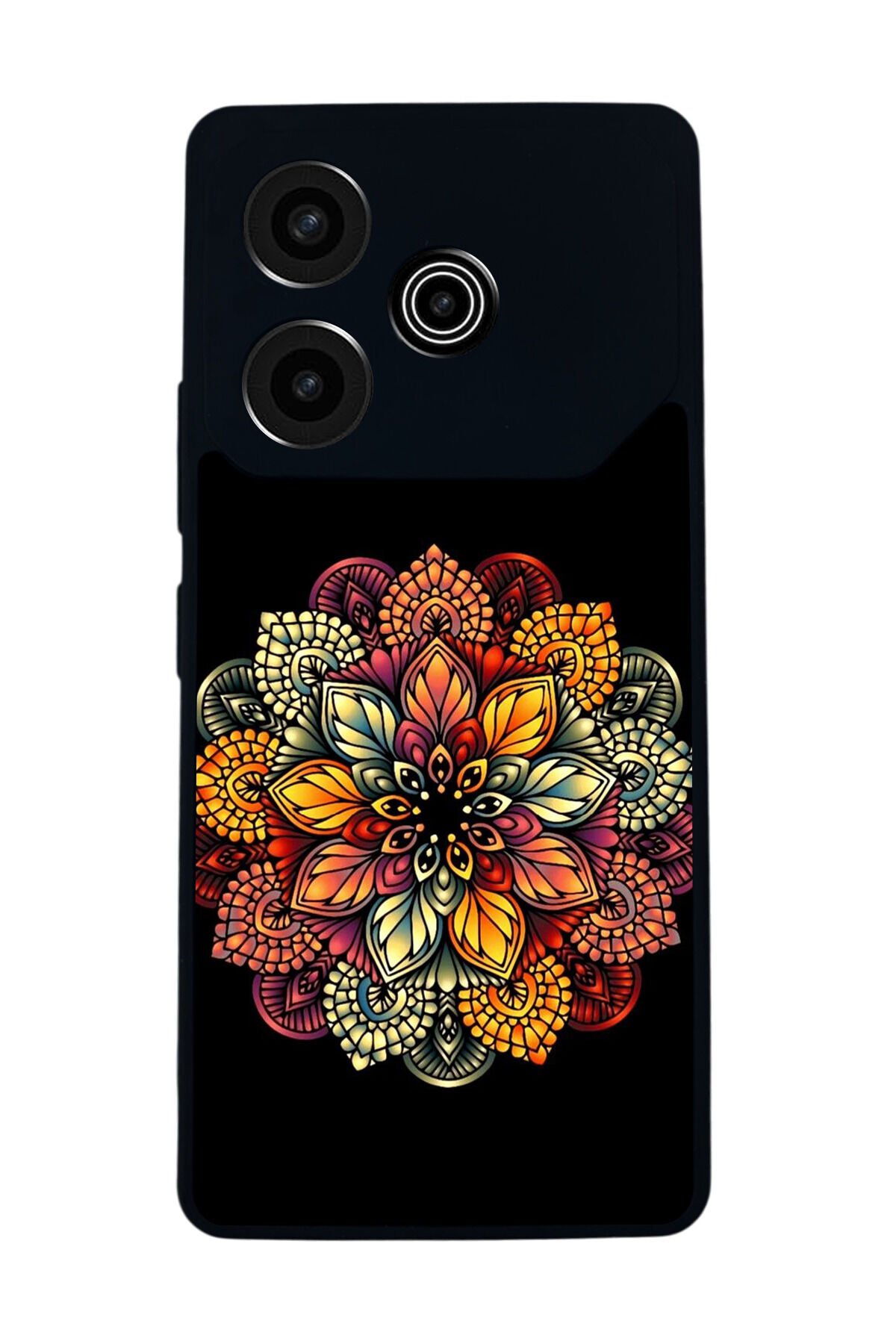 Tecno Pova 6 Uyumlu Mandala Tasarımlı Glossy Premium Kılıf