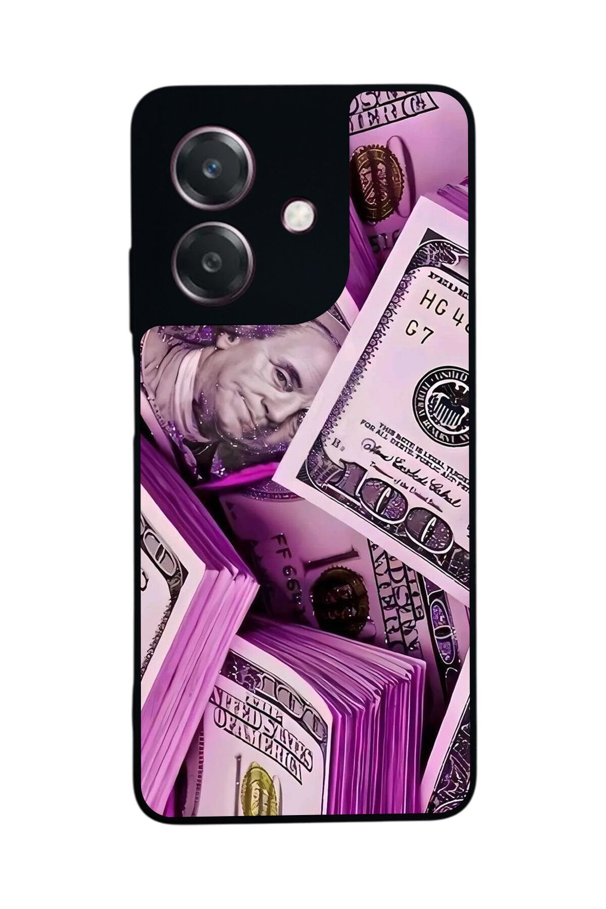 Oppo A3 5G Uyumlu Money Para Tasarımlı Glossy Premium Kılıf