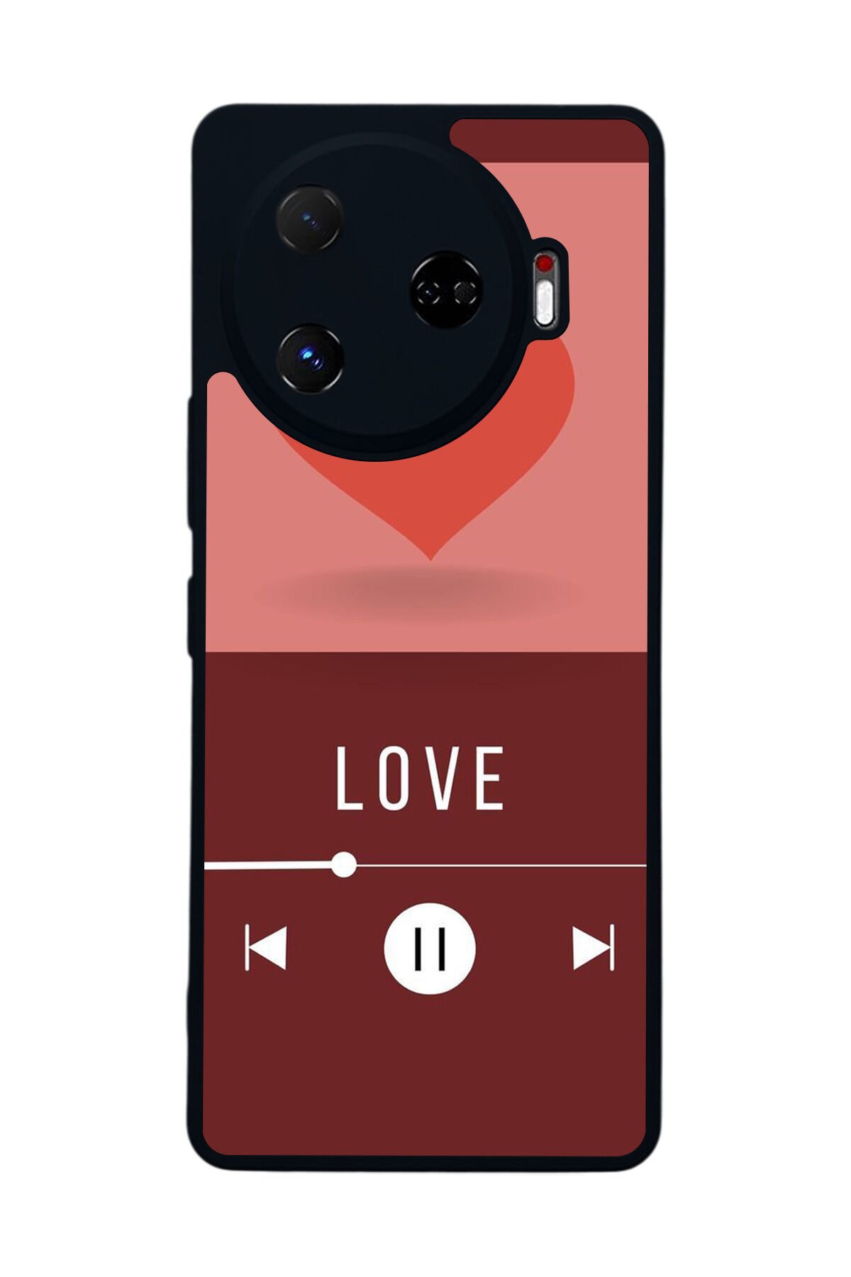 Tecno Camon 30 Pro Uyumlu Kalp Love Tasarımlı Glossy Premium Kılıf