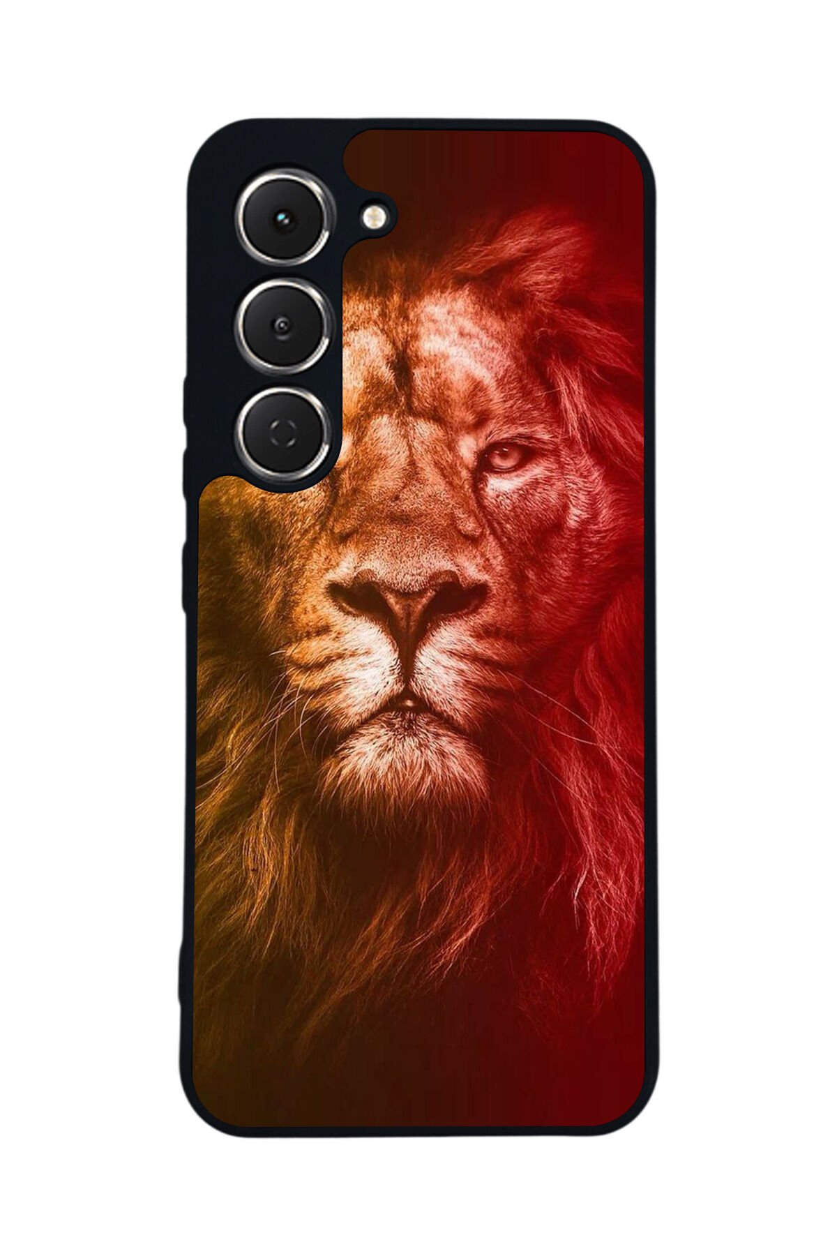 Tecno Spark 40 Pro Uyumlu Aslan Tasarımlı Glossy Premium Kılıf