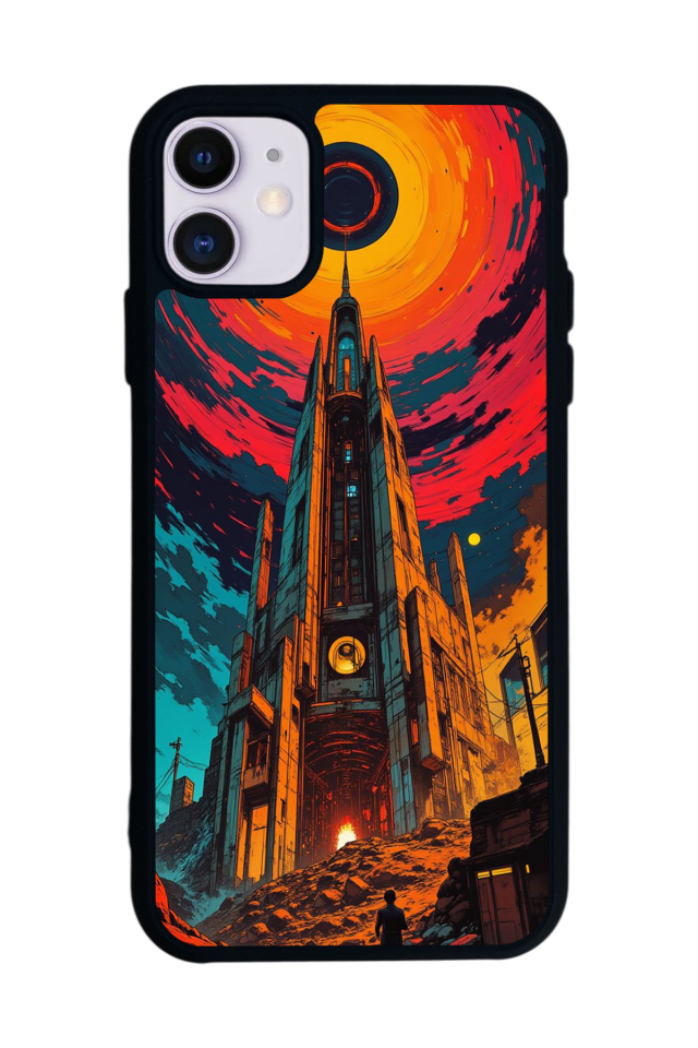 iPhone 11 Uyumlu Abstract Tasarımlı Glossy Premium Kılıf
