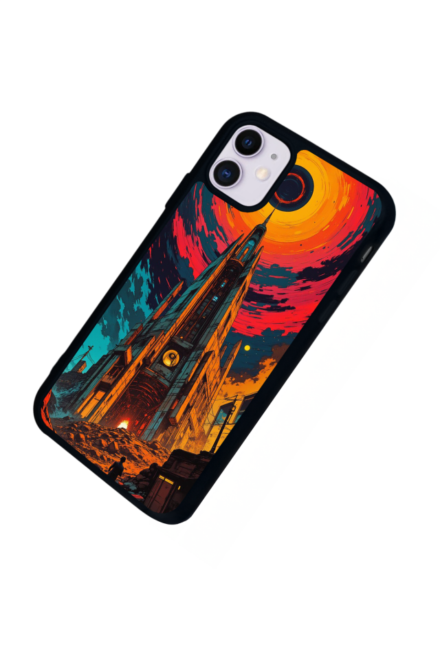 iPhone 11 Uyumlu Abstract Tasarımlı Glossy Premium Kılıf