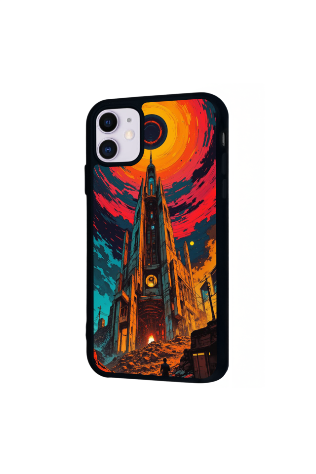 iPhone 11 Uyumlu Abstract Tasarımlı Glossy Premium Kılıf