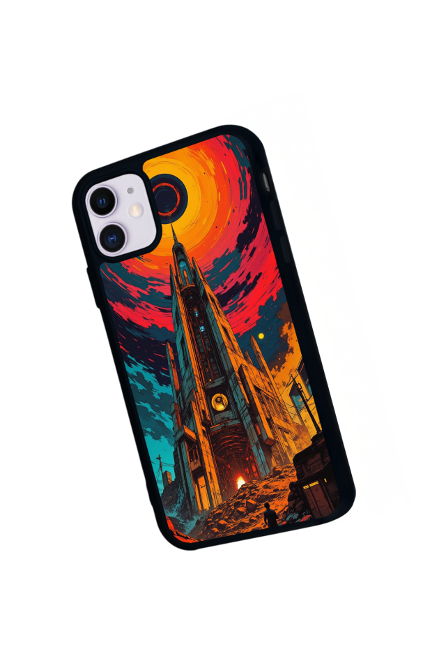 iPhone 11 Uyumlu Abstract Tasarımlı Glossy Premium Kılıf
