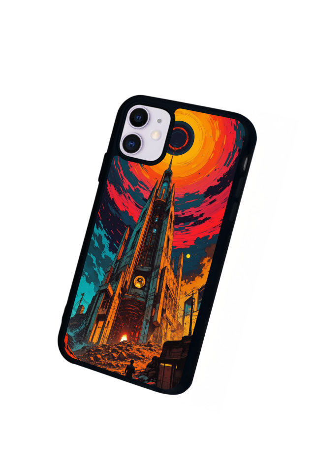 iPhone 11 Uyumlu Abstract Tasarımlı Glossy Premium Kılıf