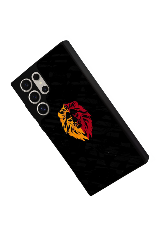 Samsung Galaxy S24 Ultra Uyumlu Aslan Tasarımlı Glossy Premium Kılıf