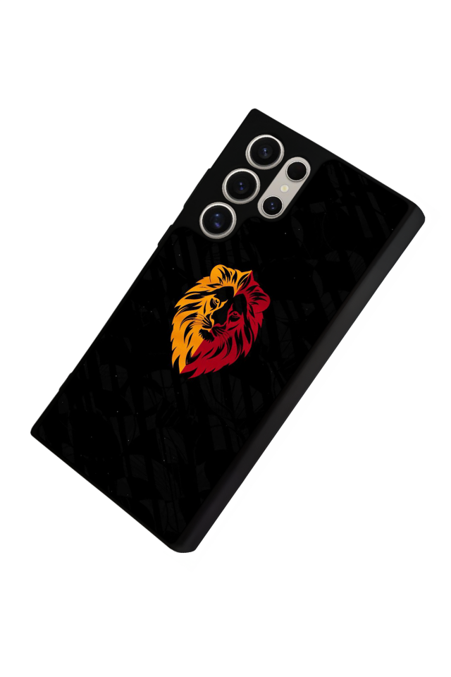Samsung Galaxy S24 Ultra Uyumlu Aslan Tasarımlı Glossy Premium Kılıf