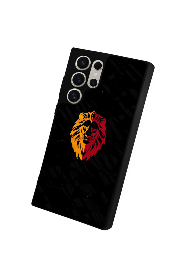Samsung Galaxy S24 Ultra Uyumlu Aslan Tasarımlı Glossy Premium Kılıf