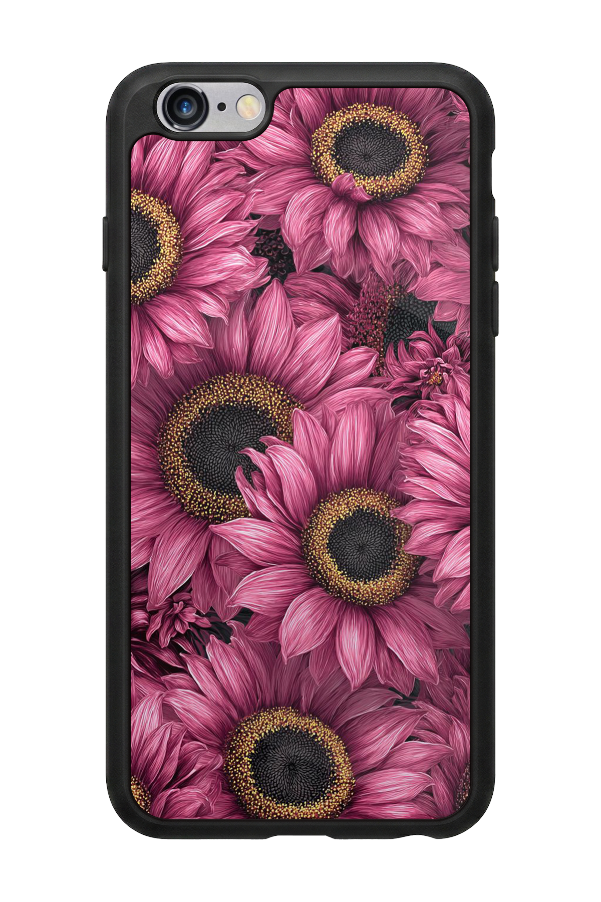 iPhone 6s Plus Uyumlu Cicek Tasarımlı Glossy Premium Kılıf