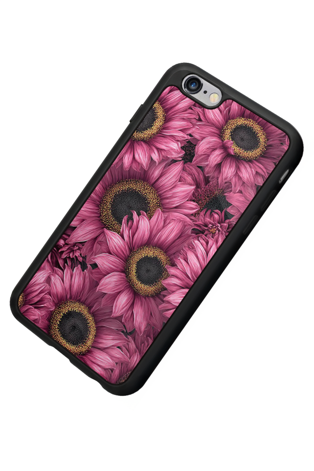 iPhone 6s Plus Uyumlu Cicek Tasarımlı Glossy Premium Kılıf