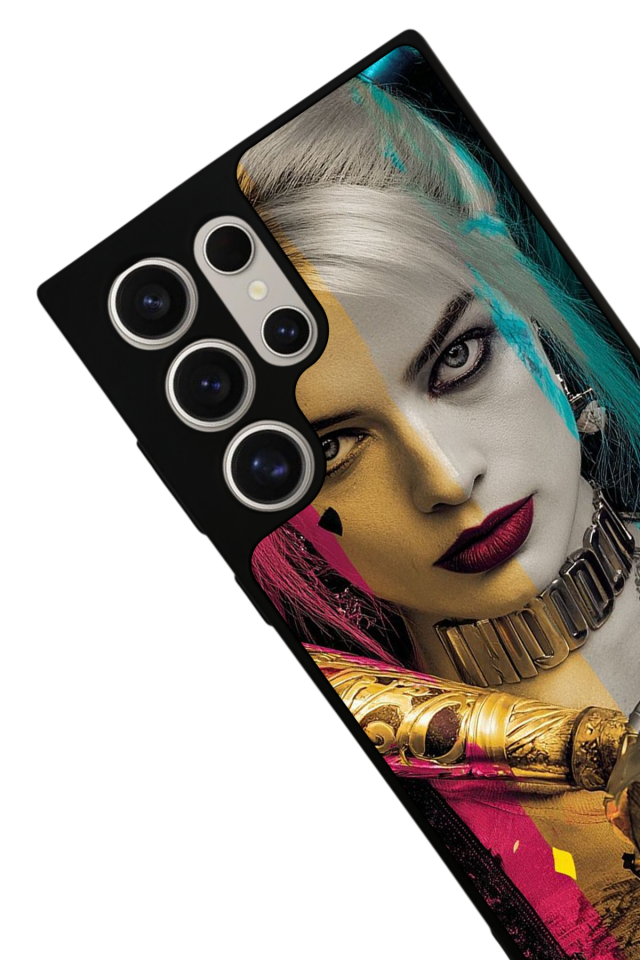 Samsung Galaxy S22 Ultra Uyumlu HarleyQueen Tasarımlı Glossy Premium Kılıf