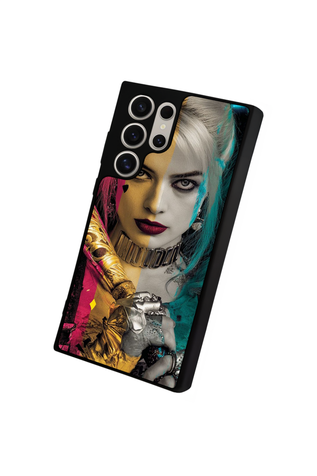 Samsung Galaxy S22 Ultra Uyumlu HarleyQueen Tasarımlı Glossy Premium Kılıf