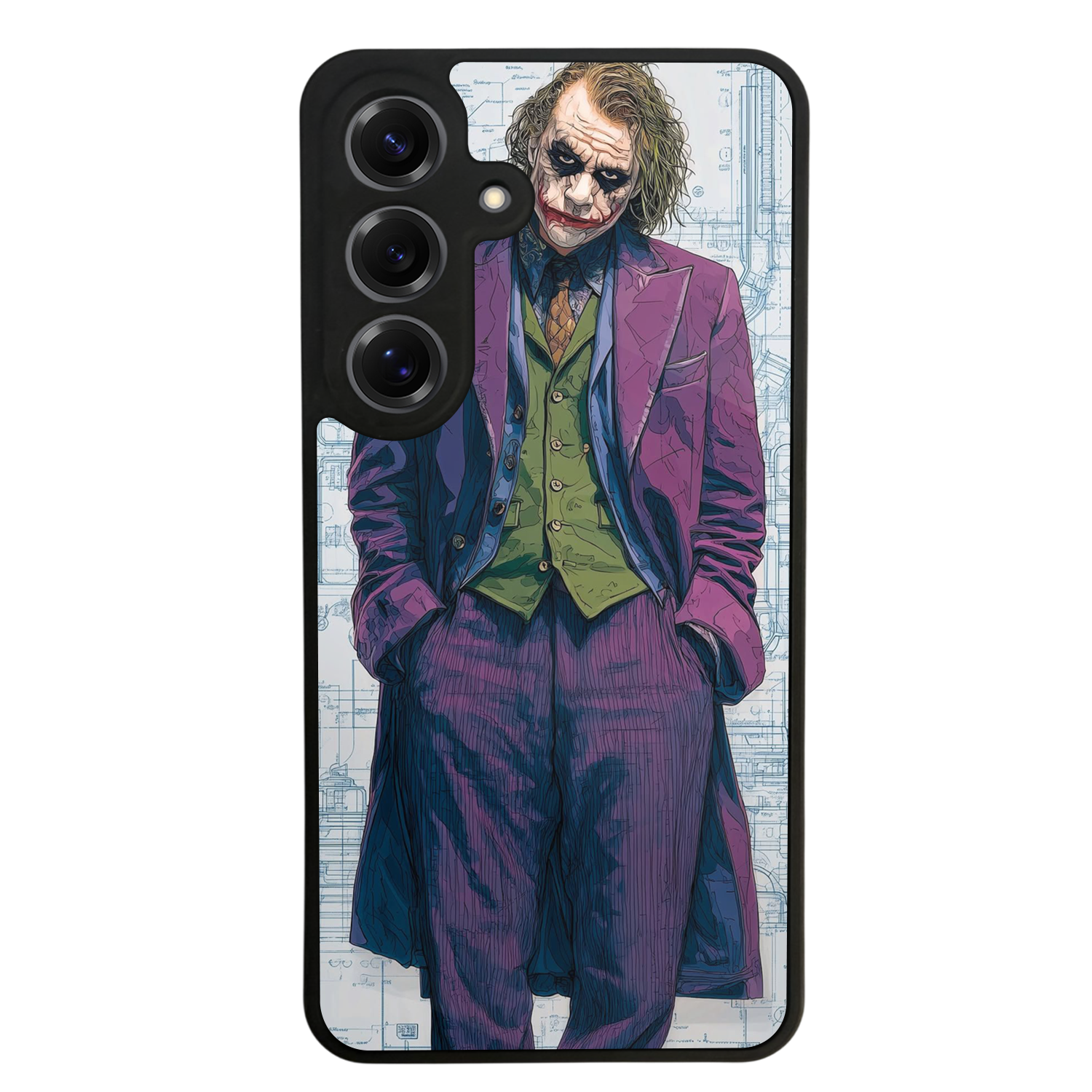 Samsung Galaxy S25 Uyumlu Joker Tasarımlı Glossy Premium Kılıf