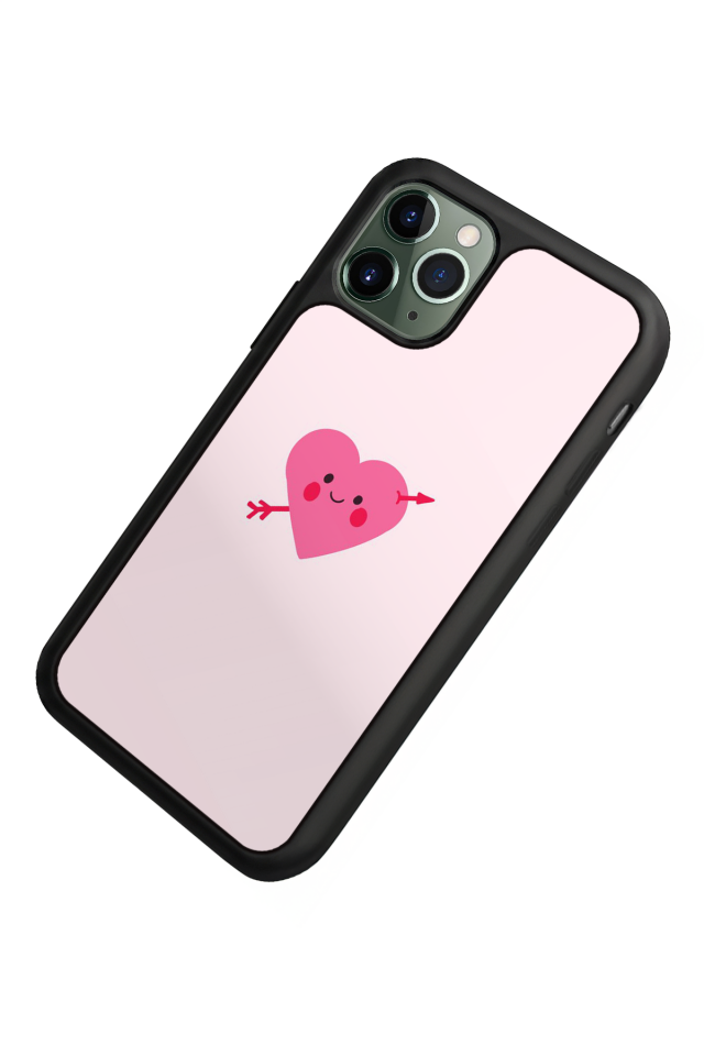 iPhone 11 Pro Uyumlu Kalp Love Tasarımlı Glossy Premium Kılıf