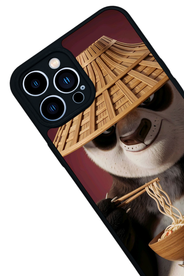 iPhone 12 Pro Max Uyumlu Kung Fu Panda Tasarımlı Glossy Premium Kılıf
