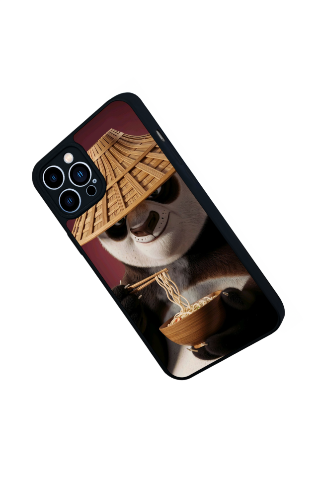 iPhone 12 Pro Max Uyumlu Kung Fu Panda Tasarımlı Glossy Premium Kılıf