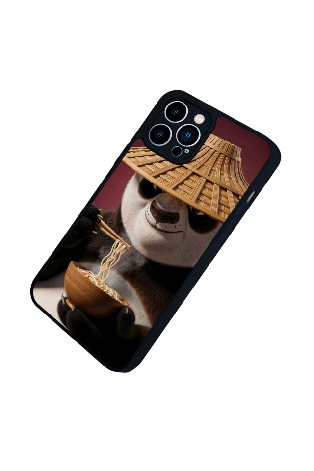 iPhone 12 Pro Max Uyumlu Kung Fu Panda Tasarımlı Glossy Premium Kılıf