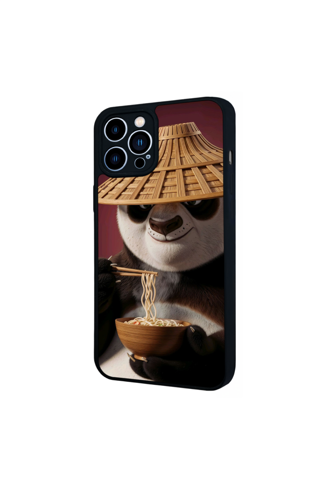 iPhone 12 Pro Max Uyumlu Kung Fu Panda Tasarımlı Glossy Premium Kılıf