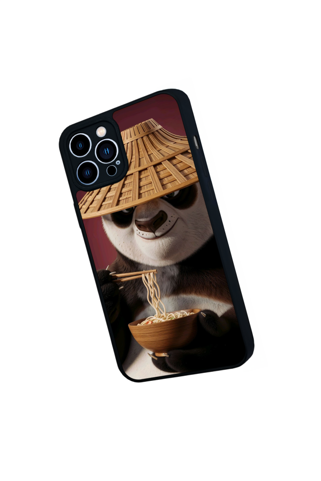 iPhone 12 Pro Max Uyumlu Kung Fu Panda Tasarımlı Glossy Premium Kılıf