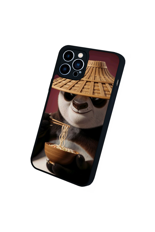 iPhone 12 Pro Max Uyumlu Kung Fu Panda Tasarımlı Glossy Premium Kılıf