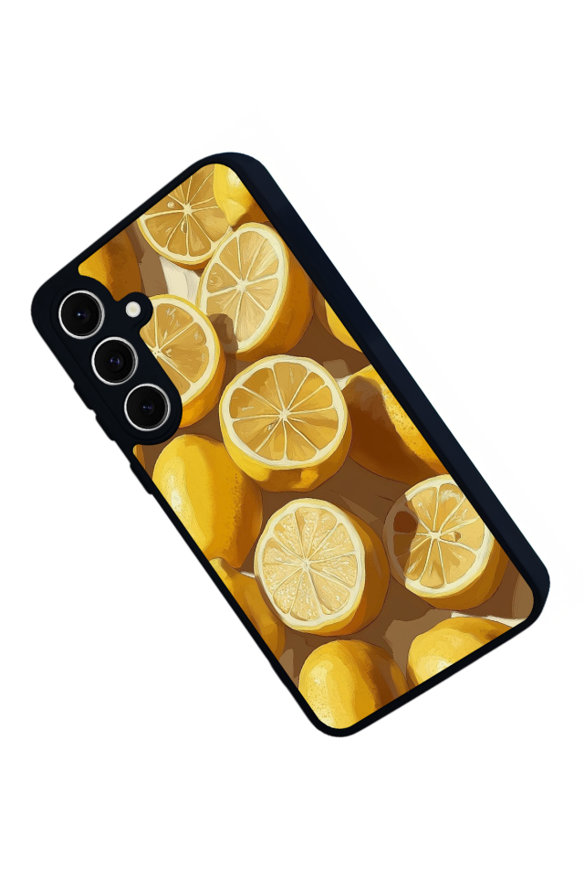 Samsung Galaxy A16 Uyumlu Limon Tasarımlı Glossy Premium Kılıf