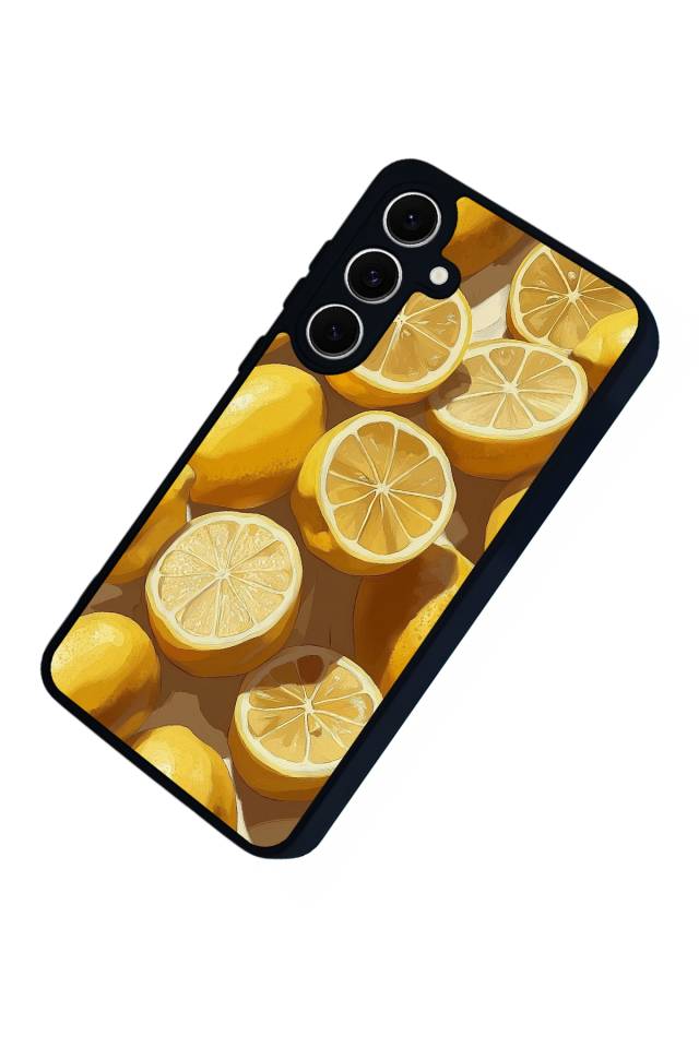 Samsung Galaxy A16 Uyumlu Limon Tasarımlı Glossy Premium Kılıf